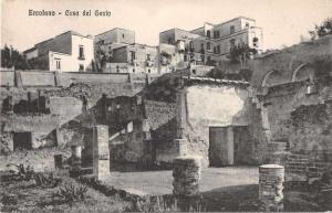 Ercolano Italy Casa del Gento Antique Postcard J53929