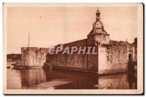 Old Postcard Concarneau The walled town Les Remparts