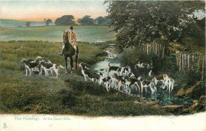 Postcard C-1910 UK Fox Hunting At the cover Side Tuck 22-13570
