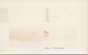 Lake Champlain Burlington VT Vermont c1937 RPPC Postcard H52