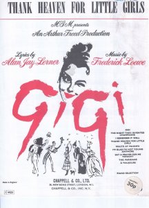 Thank Heaven For Little Girls Gigi The Musical 1960s Sheet Music