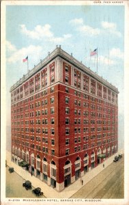 Postcard MO Kansas City Muehlebach Hotel Fred Harvey