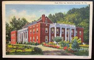 Vintage Postcard 1938 Park View Inn, Berkeley Springs, West Virginia