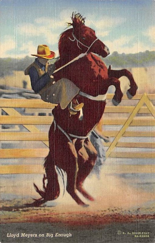 Lloyd Meyers on Big Enough Cowboy 1943 Missing Stamp 