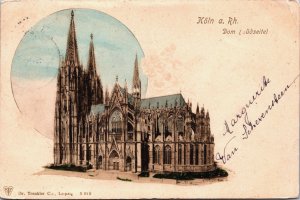 Germany Köln Am Rhein Dom Cologne Vintage Postcard C118