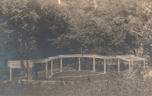 Vintage Postcard 1910's View Park Trees Nature Scene Landscape RPPC