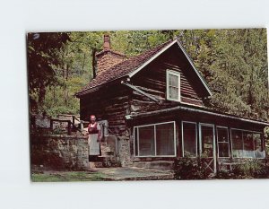 Postcard Homesteader's Cabin, Little Norway, Blue Mounds, Wisconsin