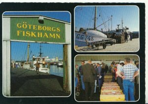 Sweden Postcard - Goteborg - Goteborgs Fiskhamn - Ref TZ9577