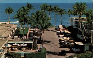 Palm Beach Florida FL Hotel Holiday Inn 1950s-60s Postcard