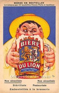 Biere Du Lion Non Alcoolisee Advertising Unused 