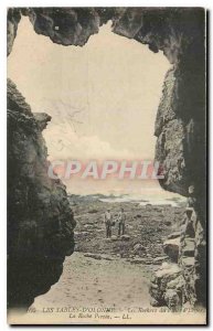 Old postcard Les Sables d'Olonne Les Rochers La Roche Percee