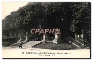 Saint Germain en Laye Postcard Old Staircase Henri IV