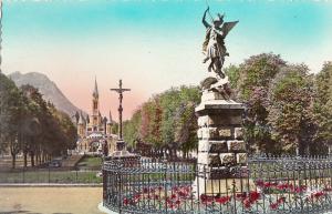 France Lourdes L`Esplanade Statue St Michel