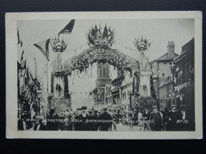 Royal Visit BIRMINGHAM Water Department Arch 7th July c1909 Postcard