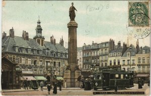 CPA LILLE La Grand'Place et la Colonne (663562)