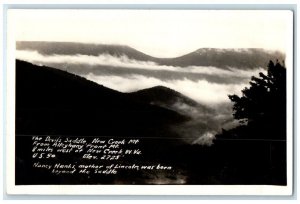 c1940's Devils Saddle Alleghany US 50 West Of New Creek WV RPPC Photo Postcard