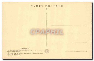 Postcard Old Chapel Church Fanjeaux Fanjeaux or persists Miracle Beam Wood Beam