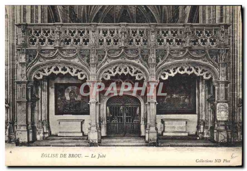 Postcard Old Brou Church Bourg The Jube