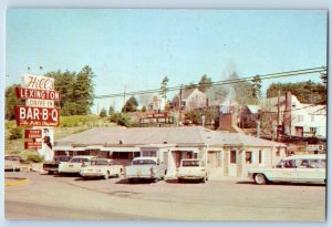 Winston-Salem North Carolina NC Postcard Hill's Lexington Barbecue c1960 Vintage