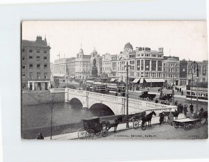 Postcard O Connell Bridge Dublin Ireland