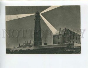 3174146 GERMANY HELGOLAND Lighhouse at night Vintage postcard