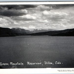 c1950s Dillon CO RPPC Green Mountain Reservoir Real Photo by Glenn Gebhardt A199