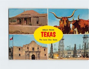 Postcard The Lone Star State, Hello From Texas