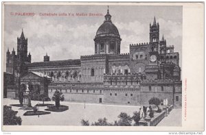 Palermo, Cattedrale colla Via Mattao Bonello, Sicilia, Italy, 10-20s