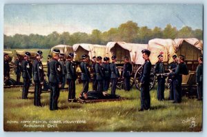 Postcard Royal Army Medical Corps Volunteers c1910 WW1 Oilette Tuck Art
