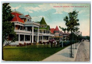 1912 Franklin Avenue Far Rockaway Long Island New York NY Antique Postcard