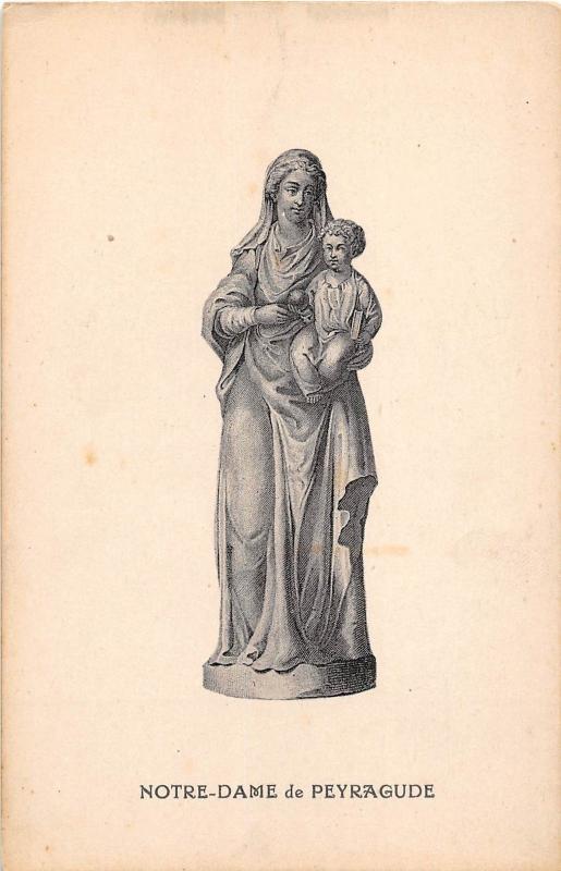 BF40698 notre dame de peyragude sculpture france  vierges virgin holly lady