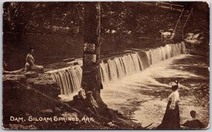 Dam Siloam Springs Arkansas AR Waterways Tourist Attraction Postcard
