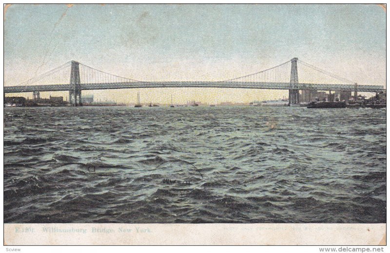 WIlliamsburg Bridge, NEW YORK CITY, New York, PU-1909