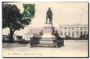 Old Postcard Avignon The Palace Square