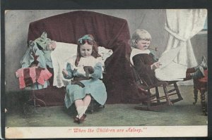 Children Postcard - When The Children Are Asleep   RS14364