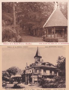 Chateau De La Roche Vasouy Parc De L'Hotel 2x Old Postcard