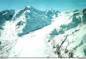 New Zealand Canterbuty Tasman Glacier Aerial View