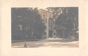 Oak Park Illinois Hotel Plaza Real Photo Vintage Postcard AA17091