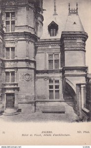 ANGERS, Maine Et Loire, France, 1900-1910s; Hotel de Pince, Details D'archite...