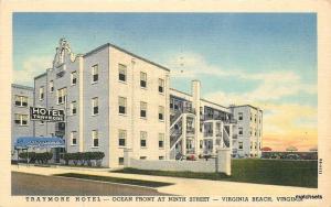 1948 Traymore Hotel Virginia Beach Virginia Teich postcard 2492