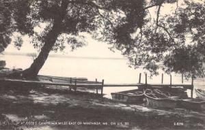 Winthrop Maine Cotes Camp Waterfront Antique Postcard K78393