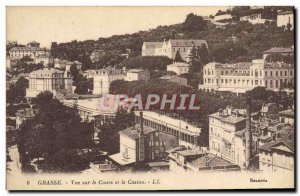 Old Postcard Grasse View On The Course And Casino