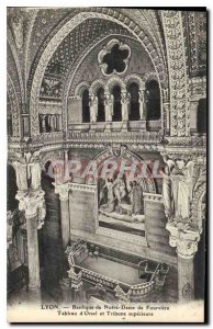 Old Postcard Lyon Basilica of Our Lady of Fourviere Chart Orsel and upper Tri...