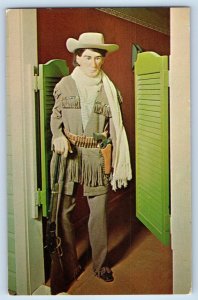 1960 Colorado Spring Postcard Martha Jane Calamity Cannary Historical Wax Museum