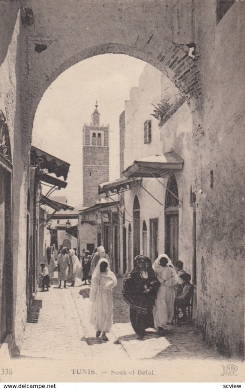 TUNIS , Tunisia , 1910s ; Souk-el-Nelat