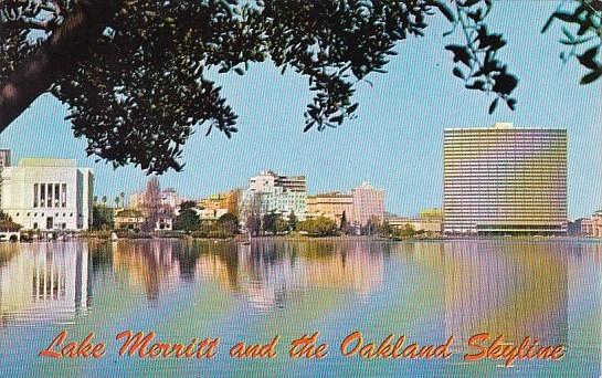 Lake Merritt And The Oakland Skyline Oakland California