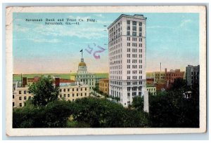 1923 Savannah Bank and Trust Co. Bldg. Savannah Georgia GA Vintage Postcard 