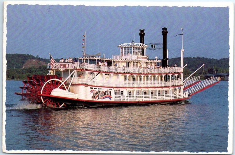 Postcard - The Spirit of Peoria, on the Riverfront at the Foot of Main, Illinois