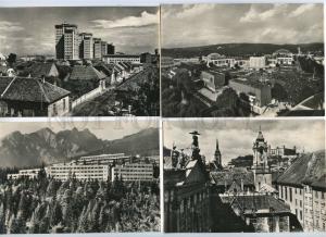 239768 Greetings from Czechoslovakia towns SET of 12 old postcards in COVER