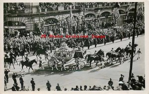 Dutch Royalty, RPPC, Netherlands Queen Juliana Golden Carriage, Inauguration Day